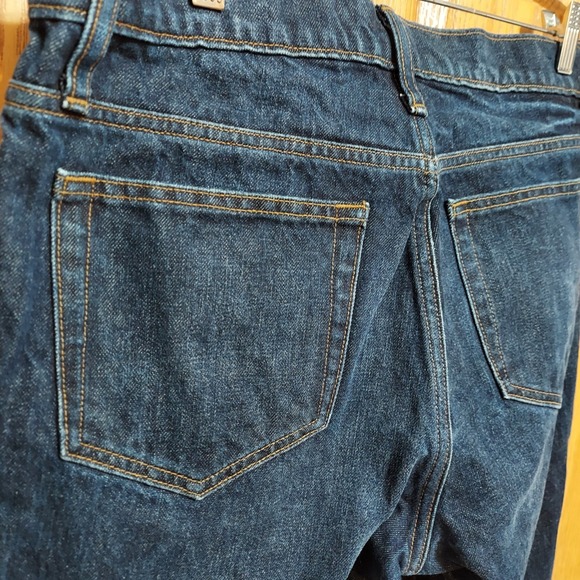 J Crew 484 Slim‎ Fit Jeans Men Size 32x34 (32x33.5 actual) Dark Blue Denim - Picture 4 of 8
